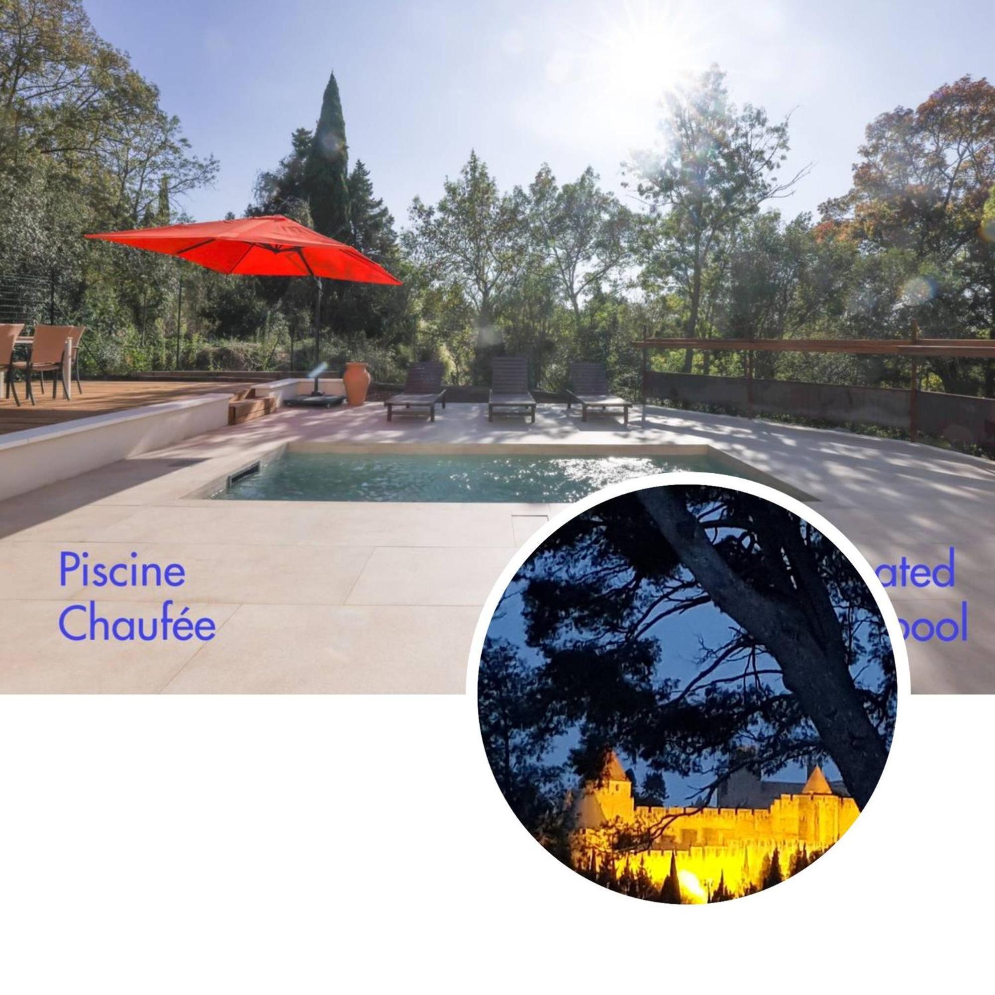 Villa St Francois Piscine Privee Chauffee ,Clim ,Parking Gratuit Каркасон Екстериор снимка